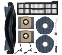 Kit de repuesto de 10 piezas para aspiradora eufy X10 Pro con bolsas de polvo de carbón activado, filtro HEPA, juego de cepillos y paños de microfibra