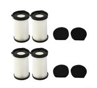 Kit de repuesto de 4 filtros y 4 esponjas para Cecotec para Conga Thunderbrush 520 550 560 E y para dispositivos de limpieza al vacío Handyforce 2761 2759