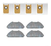 Kit de repuesto de 4 piezas de paño de fregona y bolsa de polvo para aspiradora Airrobo GT21 Robot para limpieza constante y recogida de polvo higiénica