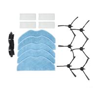 Kit de repuesto de 4 piezas para robot aspirador Tefal X-Plorer Serie 75 S+, incluye cepillos laterales, filtros, paños de fregona y juego de cepillo de rodillo