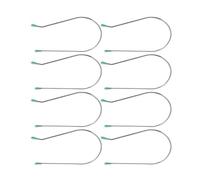 Kit de repuesto de 8 clips de rodillo caliente plateados, pasadores de bloqueo seguro para rizadores de 2 pulgadas, herramientas de peinado duraderas resistentes al calor, planchas ondulantes para el