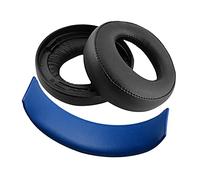 Kit de Repuesto de Almohadillas y Diadema Geekria para Auriculares Sony PlayStation Gold Wireless CECHYA-0083, Piezas de reparación Compatible con PS4/PS3/PSV (Negro/Azul)