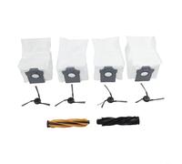 Kit de repuesto de alto rendimiento para Dreame D20 Pro Plus Rld43sa con cepillo de rodillo doble, cuatro cepillos laterales y cuatro bolsas de polvo para limpieza profunda de alfombras
