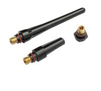 Kit de repuesto de antorcha de soldadura TIG, 3 piezas, cuerpo de boquilla de lente de gas, compatible con SR WP 17 18 26 con tamaño L M S para aplicaciones de soldadura TIG