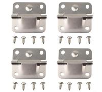 Kit de repuesto de bisagra de acero inoxidable para enfriadores Coleman, 4 bisagras de metal resistentes con 16 tornillos, piezas de reparación de 2 x 2 pulgadas para modelos 5226 5235 5236, fijación