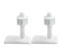 Kit de repuesto de bisagra de asiento de inodoro, tornillos, tornillos, placas deslizantes, arandelas para instalación de reparación de tamaño estándar, evita cambios de baño, hogar (B)