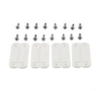 Kit de repuesto de bisagra de enfriador para Igloo 50-165QT, juego de pestillo de plástico resistente con tornillos de acero inoxidable (4 piezas)