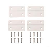 Kit de repuesto de bisagras de plástico blanco para caja de refrigeración iglú 4 unids con tornillos 57x39mm piezas de reparación de cofre de hielo