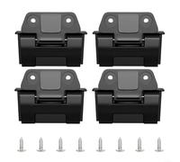 Kit de repuesto de bisagras de refrigeración para Igloo 25QT, 52QT, 72QT, bisagras de plástico BMX con tornillos de metal, fácil de instalar, piezas de actualización negras, paquete de 2 o 4 para