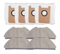 Kit de repuesto de bolsa de polvo de trapeador, almohadillas de limpieza, bolsas desechables para robot aspirador, compatible con Airrobo para modelos T20 T20+