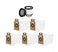 Kit de repuesto de bolsas de polvo y filtro para aspiradora Roborock para | H50 Ultra, filtros lavables de alta densidad, atrapa la suciedad fina, los desechos, ayuda a reducir el polvo transportado