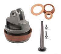 Kit de repuesto de bomba de mano para tipo 75 - pistón, válvula de fosa nasal, perno, puño de cuero vacuno, junta - Juego de reparación completo con émbolo de hierro fundido y sello de piel sintética