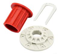 Kit de repuesto de buje de transmisión y buje de cesta de lavadora, conjunto de cubo de rotor rojo para mantenimiento y fijación de lavadora (juego)