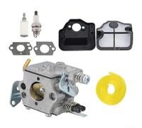 Kit de repuesto de carburador de motosierra para 36 41 136 137 141 142, C1Q W29 WT268 conjunto de mezclador de combustible, reemplaza 530071693 530035382, acero resistente con espuma