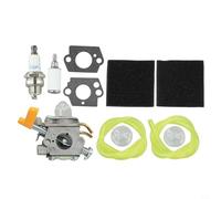 Kit de repuesto de carburador para recortadora Ryobi PLT3043YE RLT30CDN con filtro de aire, bujía, juntas de línea de combustible, piezas de motor de arranque rápido