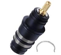 Kit de repuesto de cartucho de ducha termostático, núcleo de válvula de grifo de ducha cromado, piezas de baño para un rendimiento óptimo