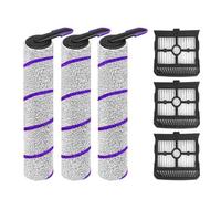 Kit de repuesto de cepillo giratorio y filtro, compatible con Rowenta X-Clean 10, Tefal X-Clean 10 y componentes de mantenimiento for aspiradoras y mopas.(Brush Filter Set D)
