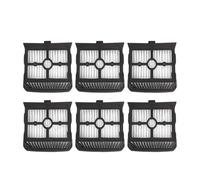 Kit de repuesto de cepillo giratorio y filtro, compatible con Rowenta X-Clean 10, Tefal X-Clean 10 y componentes de mantenimiento for aspiradoras y mopas.(Filter 6-Pack)