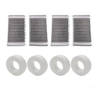 Kit de repuesto de cepillo y anillo para limpiadores de piscina Dolphin incluye cepillos de escalada y anillos 6101611-R4 para DX3 M200 (8 piezas)