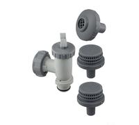 Kit de repuesto de chorro de aire de piscina para modelo Intex 26004E con válvula de émbolo y rejillas de filtro compatibles con bombas que soportan tasas de flujo de 1050 1900 GPH