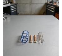 Kit de repuesto de cobre ionizador de piscina, 2 ánodos con cesta y resorte para piscina solar, fácil instalación