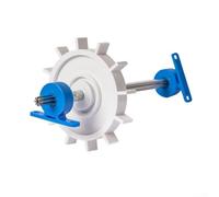 Kit de repuesto de eje de transmisión y rodamientos de turbina para modelos de limpiador de piscinas 180, 280, C80, EC80 y EC86 - Juego de mantenimiento de plástico de 3 piezas para un mejor