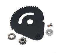 Kit de repuesto de engranaje de dirección compatible con TroyBilt y para modelos de equipos Craftsman 617 04094 61704094 con tapa de barra de dirección, engranaje y tornillos de montaje