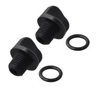 Kit de repuesto de espiga de drenaje de piscina con junta tórica para Zodiac para bombas de refuerzo de filtro Polaris, drenaje roscado macho para reparación de fugas de piscina, negro, parte R0446000