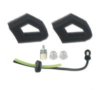 Kit de repuesto de filtro de aire y línea de combustible para recortadora de cuerdas Honda GX25, GX25N, GX25NT, HHT25S, HHH25, ULT425, UMS425 - Compatible con OEM Tune-Up P