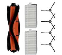Kit de repuesto de filtro de cepillo lateral principal para aspiradora robot compatible con Mova M1 y Trouver M1 modelos incluye 1 cepillo principal, 4 cepillos laterales y 2 filtros para una limpieza