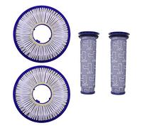 Kit de repuesto de filtro de vacío para Dyson compatible con Dyson V7, V8 Animal, V8 Absolute y SV10 - Sustituye a la pieza # 965661-01 y 967478-01, lavable y reutilizable, mejora el rendimiento y la