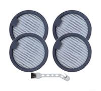 Kit de repuesto de filtro Hepa compatible con aspiradora Dreame H12 Dual M12s M13 M13s M13 Beta M12pro M13pro colector de polvo fino lavable para aire limpio en casa, 4 unidades con cepillo (paquete