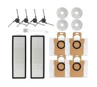 Kit de repuesto de filtro HEPA para Xiaomi Robot Aspirador 5 Pro y OV21CN - Incluye cepillos laterales, almohadillas de fregona no tejidas, bolsas de polvo y filtros, ABS + nailon (A)