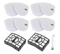Kit de repuesto de filtros de aspiradora para modelos verticales Shark UV725, CU530, ZU560 para filtros de espuma y fieltro lavables con cepillo de limpieza, juego de 10 piezas
