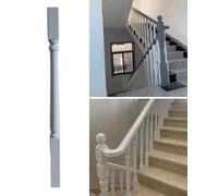Kit de repuesto de husillos de escalera de madera, balaustres contemporáneos minimalistas para aterrizaje e inclinación