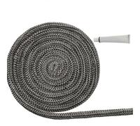 Kit de repuesto de junta de fibra de vidrio para puerta de estufa de leña, 6 mm-25 mm de diámetro, resistente a altas temperaturas hasta 550.0 °C, no adhesivo, incluye pegamento y calcomanías, color