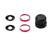Kit de repuesto de lente Insta360 X5 - Lente de vidrio óptico HD + herramienta de aluminio - Anillo de color personalizado (negro/plateado/azul/rojo) - Fácil intercambio de bricolaje para cámara X5
