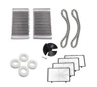 Kit de repuesto de limpiador de piscina de 14 piezas para robot Dolphin para DX3, para DX4, M200 con cepillos, cinturones, ruedas de escalada para limpieza de paredes