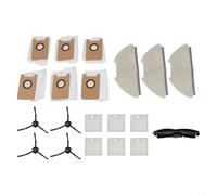 Kit de repuesto de limpieza para Airrobo, para T20+ y para FIXR para robot aspirador T20, consta de cepillo principal, cepillos laterales, trapeadores, filtro y bolsas