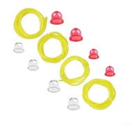 Kit de repuesto de línea de combustible de motor pequeño con tubo de burbujas de aceite para cortacésped, sopladores de nieve, motosierras y recortadoras diseñado para un rendimiento fiable (4 tubos +