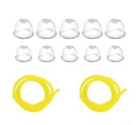 Kit de repuesto de línea de combustible de motor pequeño con tubo de burbujas de aceite para cortacésped, sopladores de nieve, motosierras y recortadoras diseñado para un rendimiento fiable (2 tubos +