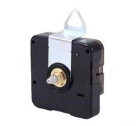 Kit de repuesto de movimiento de reloj de cuarzo con eje de 13 mm - Mecanismo de reloj de pared silencioso para proyectos de reparación de bricolaje, gancho de metal incluido
