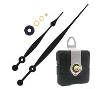 Kit de repuesto de movimiento de reloj para relojes de pared DIY con mecanismo de cuarzo silencioso y compatibilidad con varios diseños de reloj (negro - minuto)