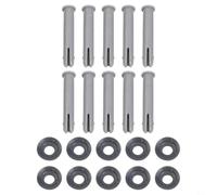 Kit de repuesto de pasador y junta P61754 para estructuras de piscina de acero y para conjuntos de soporte de piscina de acero forPro de 65 mm de largo (10 juegos)