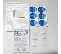 Kit de repuesto de película con sensor de huellas dactilares para Samsung Galaxy S23/S24/S25/S26, compatible con fundas impermeables para teléfono, incluye calcomanías antipolvo y tarjeta raspadora