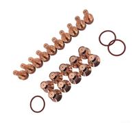 Kit de repuesto de punta de electrodo de plasma y ORing de 23 piezas compatible con cortador de plasma Hobart AirForce 400 y antorchas ICE25C ICE27C para reparación de metales