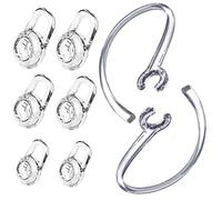 Kit de repuesto de puntas de gel para orejas y clip de bucle SML para auriculares M155 M165 M180 M55 M25 M90 Explorer 500, abrazadera de auriculares de gel, 6 piezas y ganchos para los oídos, 2