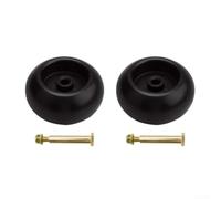 Kit de repuesto de rueda de cubierta de cortacésped para cortar rodillos de cubierta, juego de ruedas de calibre para cortacésped con perno de hombro y montaje de rueda para tractor de jardín y para