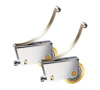Kit De Repuesto De Ruedas Para Puerta Corredera | 2 Piezas de Carril Deslizante para Puertas | Conjunto de Rodillos de Correderas | Para Interior Exterior Baño Porche Dormitorio Armario Vestidor Garaj