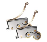 Kit De Repuesto De Ruedas Para Puerta Corredera | 2 Piezas de Carril Deslizante para Puertas | Ruedas Puertas Correderas | Para Interior Exterior Baño Porche Dormitorio Armario Vestidor Garaje Patio R